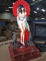 60cm Anime White Kimono Hinata Hyuga Wedding Ceremony Ver. GK PVC Action Figure Statue Collection Model Kids Toys Doll Gifts