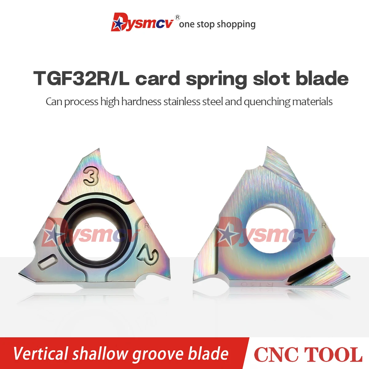 Card Spring Groove Blade TGF32R150 TGF32L200 TGF32L300 Processing Color Quenched Steel Vertical Shallow Groove Blade Lathe Blade