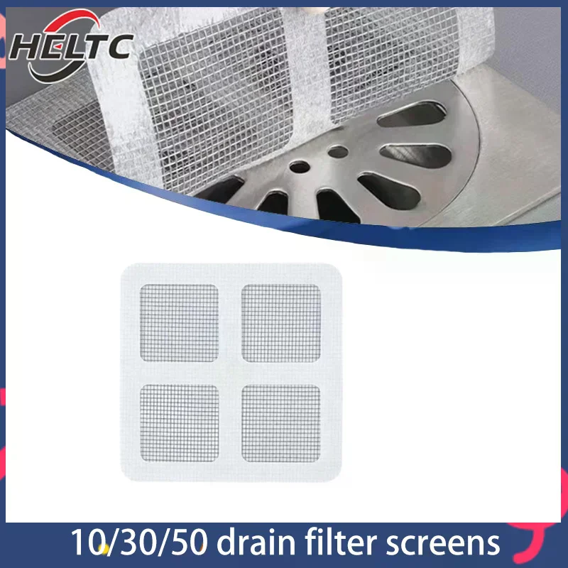 

10/30/50PCS Disposable Floor Drain Sticker Sink Drain Hair Filter Blocker Shower Drain Hair Catcher Cover Bathtub Mesh Filter