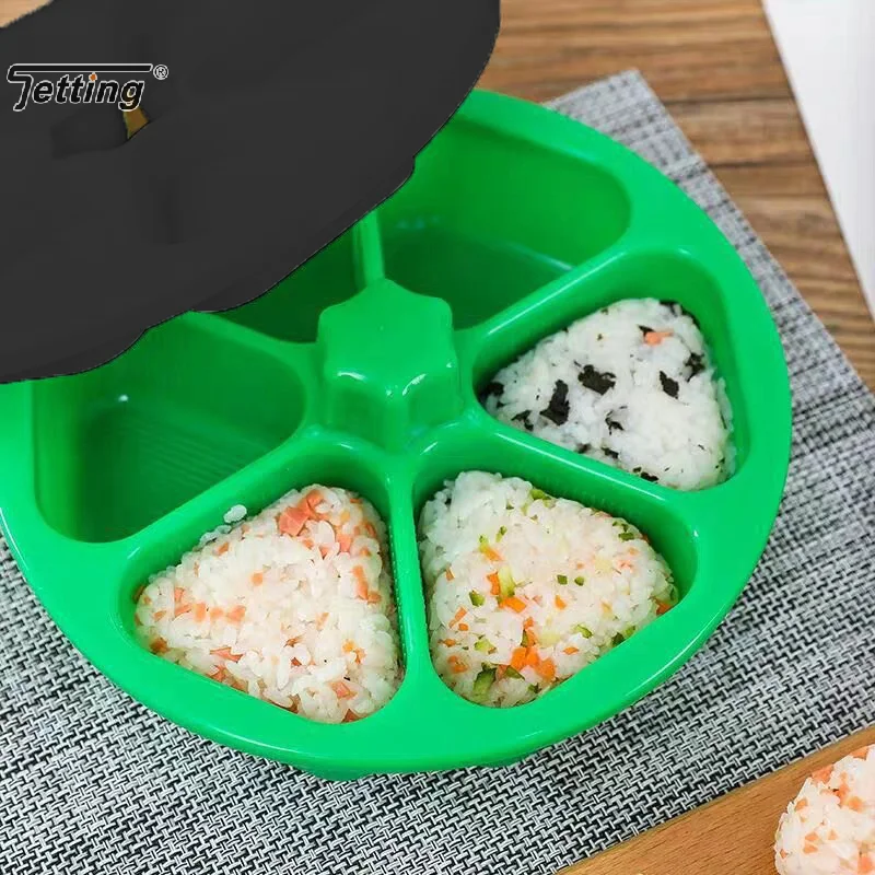 DIY Sushi Mold Lunch Triangle Rice Ball Mould Lunch Box Onigiri Rice Ball Bento Press Japanese Sushi Making Molds Kitchen Tool