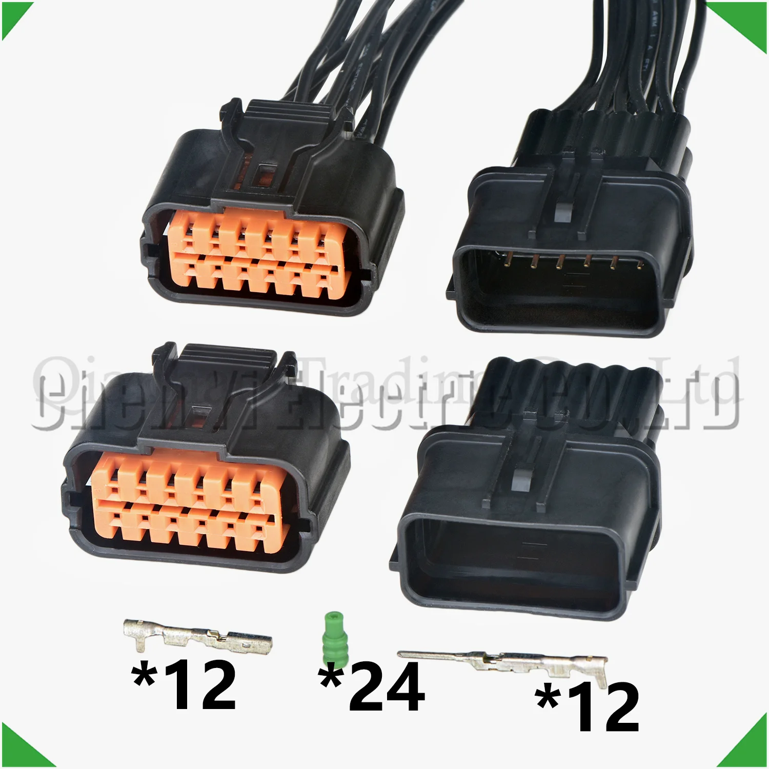 12 Pin Automotive waterproof connector Car Rear view reversing camera harness plug HP285-12021 HP285-12020 for 95760-D380