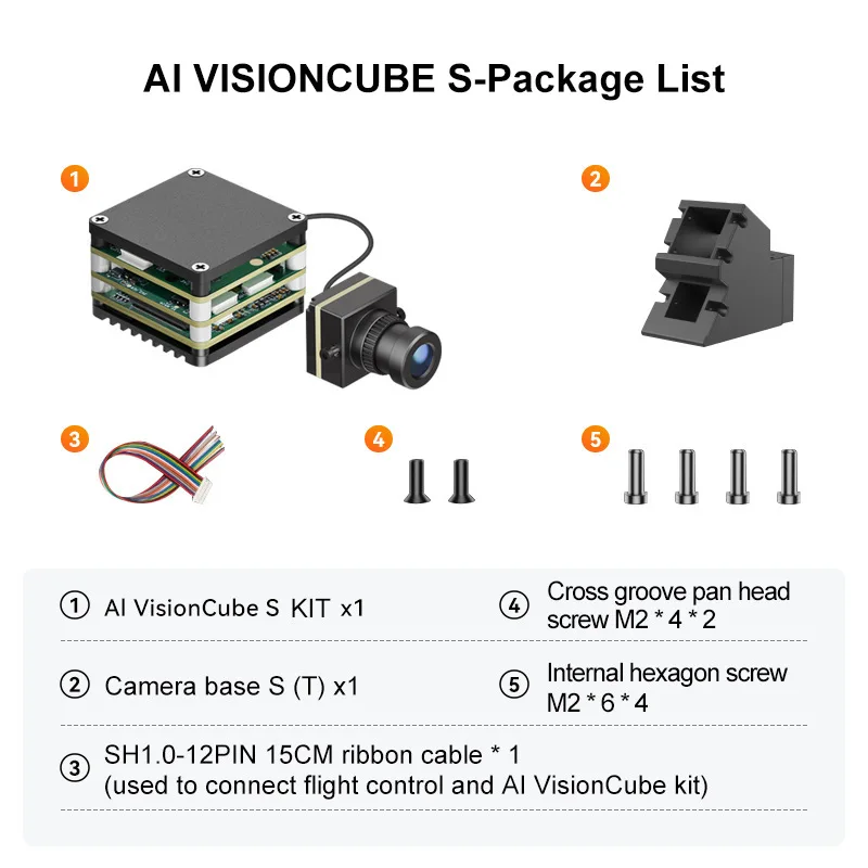 NCZOBOE AI target recognition monocular thermal imaging + intelligent tracking FPV drone anti-jamming module model aircraft