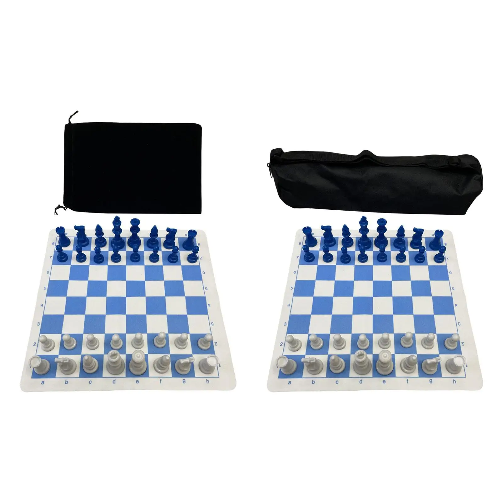 Foldable Chess Set Portable Travel Chess Board for Picnic Outdoor Office