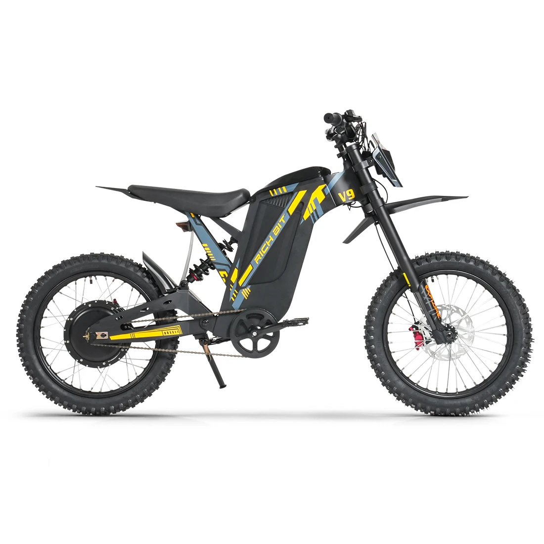 V9 Ultra Electric Mountain Bike 1500W 48V20Ah Battery 17" Fat Tires Hydraulic Brake Off-Road Ebike All-Terrain Electric Bicycle