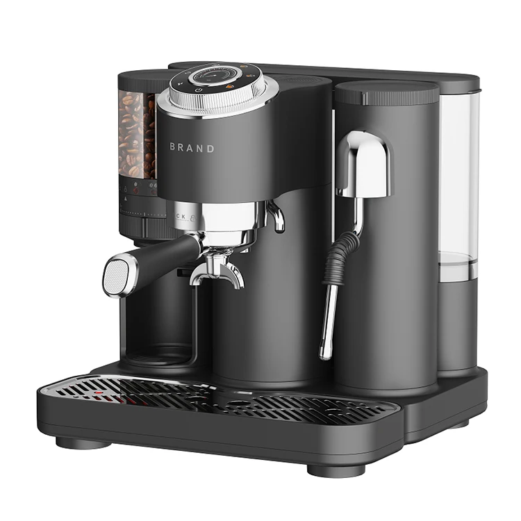 Professional 20 Bar Espresso Coffee Machine with Built-in Grinder Smart Touch Screen Control & Adjustable Steam