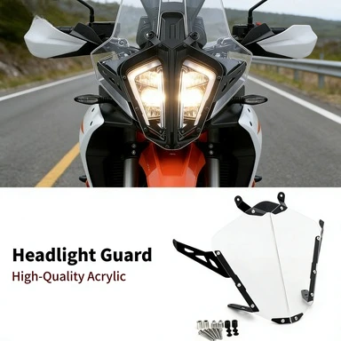 

Motorcycle Transparent Headlight Guard Protective Cover for KTM 790 890 Adventure/R