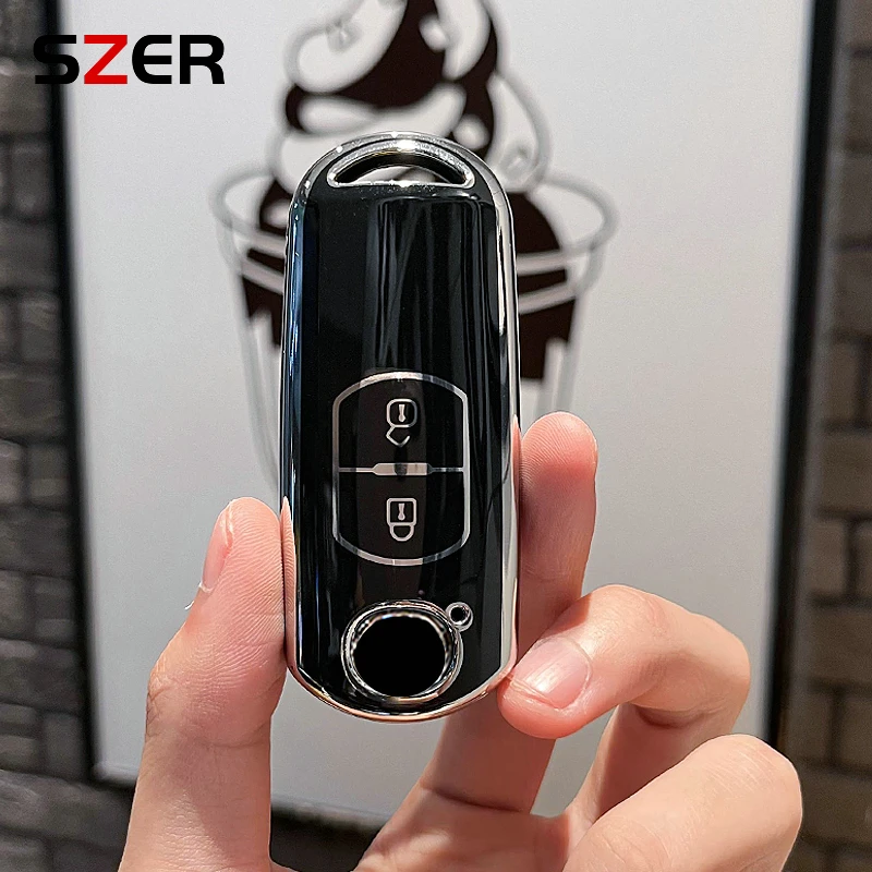 Fashion TPU Car Remote Key Case Cover Shell For Mazda 2 3 5 6 BL BM GJ Atenza Axela Demio CX-3 CX3 CX-5 CX5 CX7 CX-9 CX8 Keyless