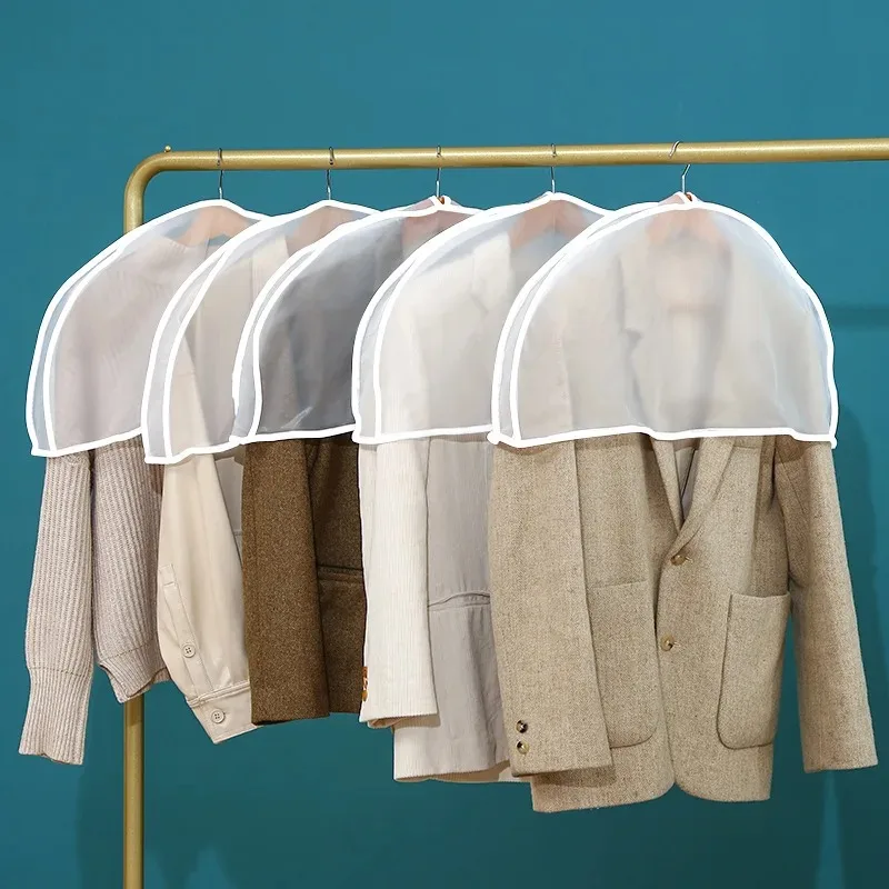 

1pcs/set Clothing Hanging Dust Cover Dress Coat Windbreaker Coat Protective Sleeve Shoulder Transparent Storage Bag
