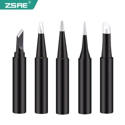 5pcs/Set 900M-T Series Black Iron Soldering Tips Compatible with Hakko 936,937,907, Quick, Aoyue, Yihua, Vastar