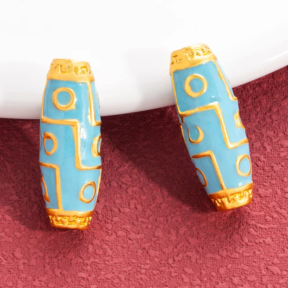 Accessori fai da te tradizionali con perle di cielo a nove occhi più venduti, perline a secchiello, perline della fortuna, collane, catene di clavicole, bracciale