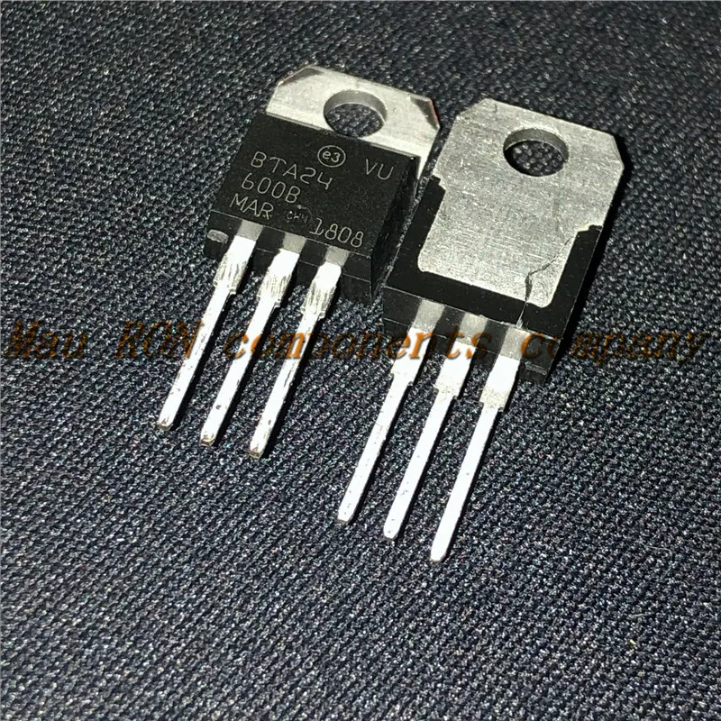 10PCS/LOT BTA24-600B BTA24-600 TO220 TO-220 BTA24 24-600B New original In Stock