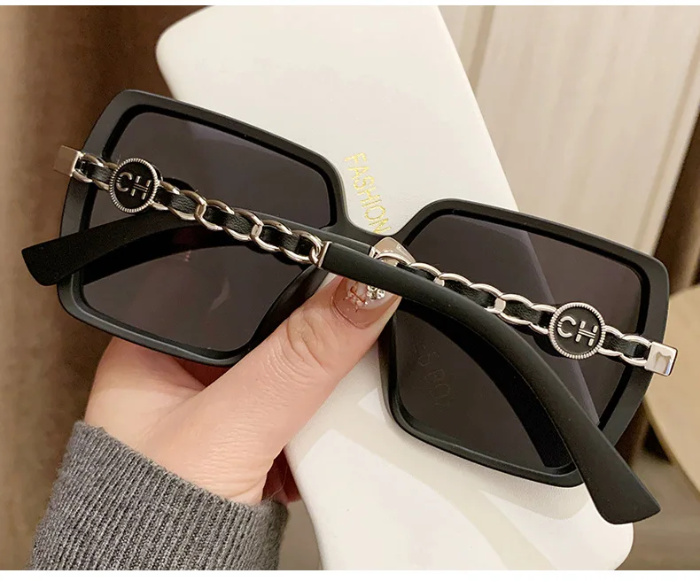 Женские солнцезащитные очки, высококачественное ощущение и маленькое лицо, поляризованная коробка для солнцезащитного крема, солнцезащитные очки на цепочке и очки для вождения