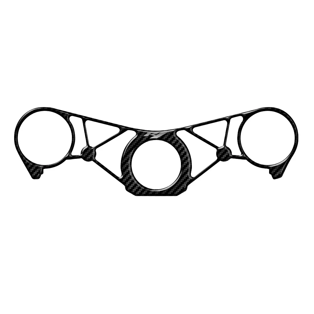 

For Yamaha 2009-2011 YZF R1 motorcycle modification carbon fiber appearance three yoke protective sticker decoration