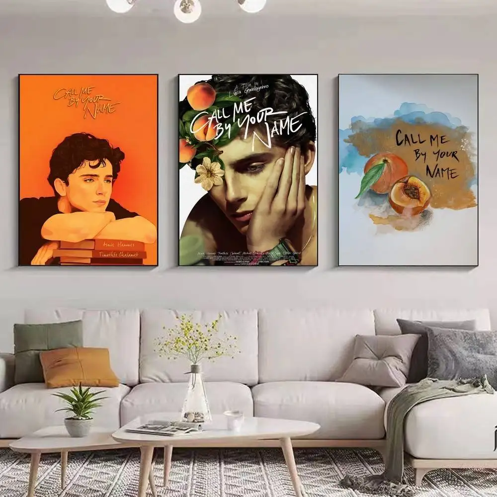 BL فيلم اتصل بي باسمك ملصق طباعة قماش صور المنزل لغرفة المعيشة وغرفة النوم جدار ديكور حديث بدون إطار اللوحة