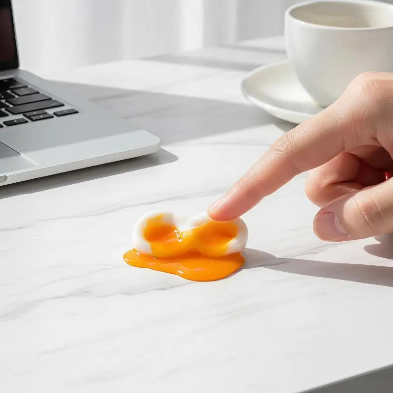 Flowing Egg Liquid Squeeze Toy Realistic Texture Stress Relief Fidget Toy for Kids Adults Travel Relax