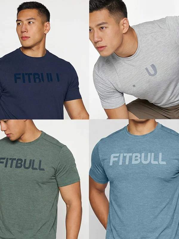 

Men's Fitness Sports T-shirt Short Sleeve CF Breathable Quick Dry Ice Silk Cool Feeling Summer Running Training Elasticity