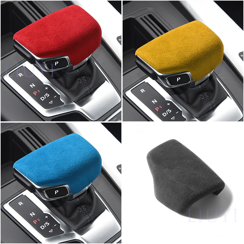 

For Audi A3 center gear handlebar case Made of Alcantara Decorative cover Car interior accessories