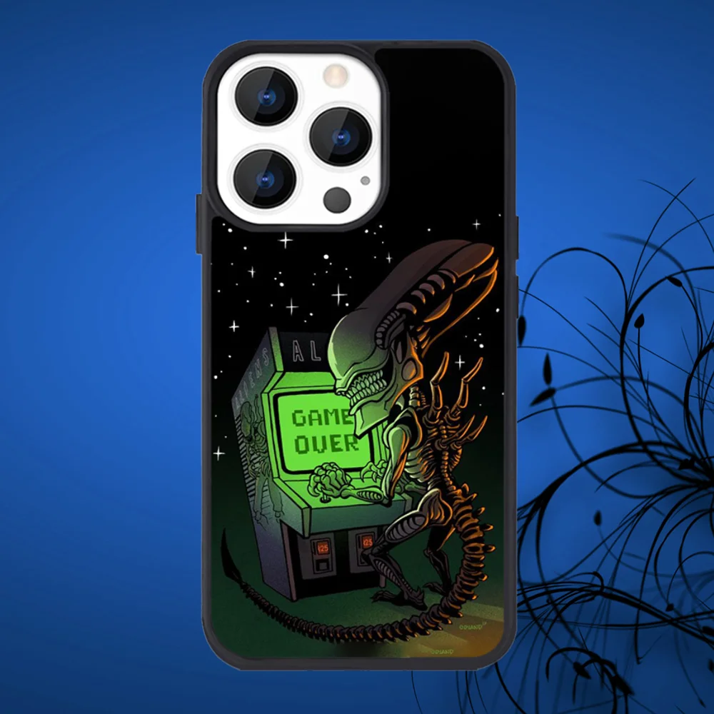 Movie A-Alien X-Xenomorph Phone Case For iPhone 16,15,14,13,12,11,Plus,Pro,Max Mini Magsafe Magnetic Wireless Charging