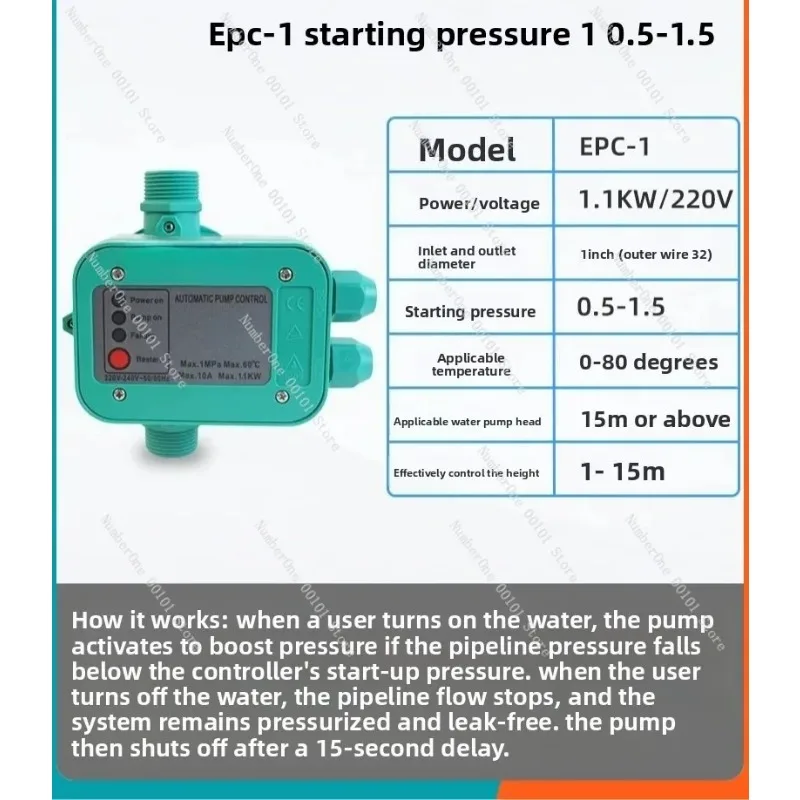 Solar Booster Pump Electronic Pressure Controller Switch Automatic for Water System