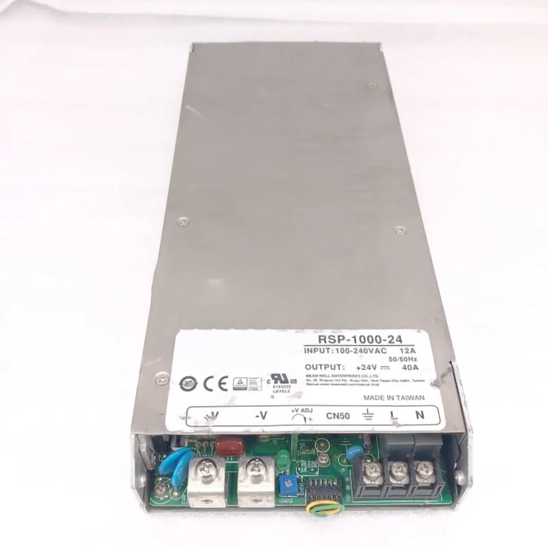 RSP-1000-24-fuente de alimentación conmutada de alta potencia, voltaje ajustable, perfecto, 24V, 40A, 1000W, MW, 24V