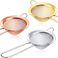 Cocktail Strainer Stainless Steel Tea Strainers Conical Food Strainers Fine Mesh Strainer Practical Bar Strainer Tool