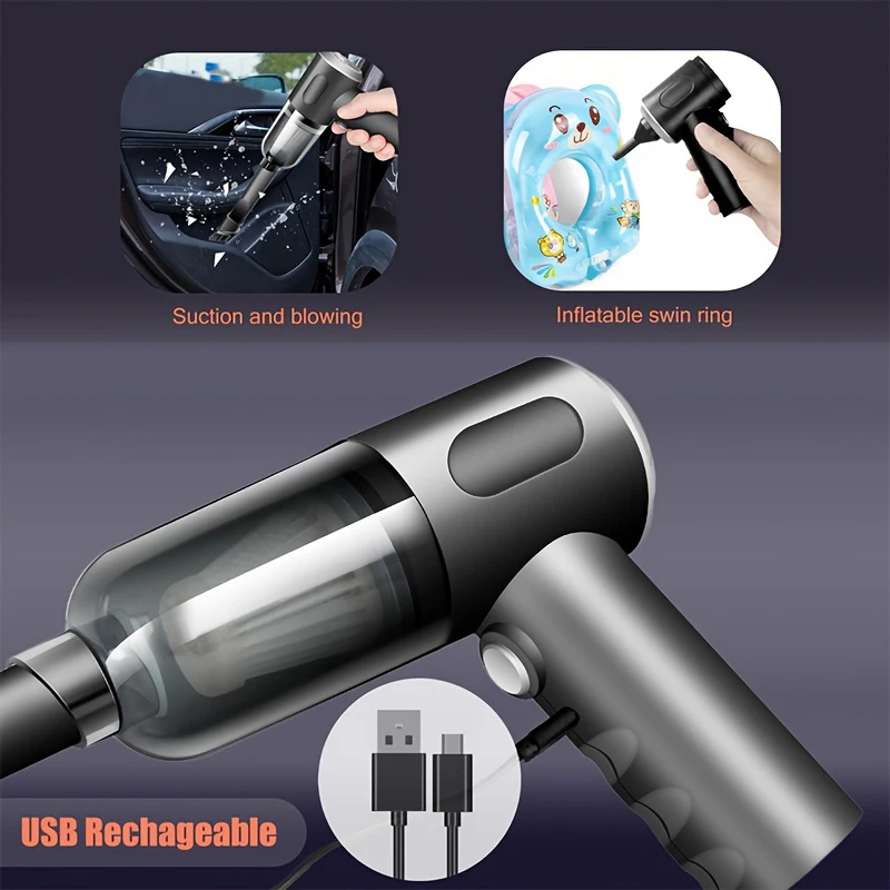 Mini Cleaner Cordless Handheld Vacuum Cleaner Strong Suction Powerful Rechargeable Portable Cleaning Machine for Car Home