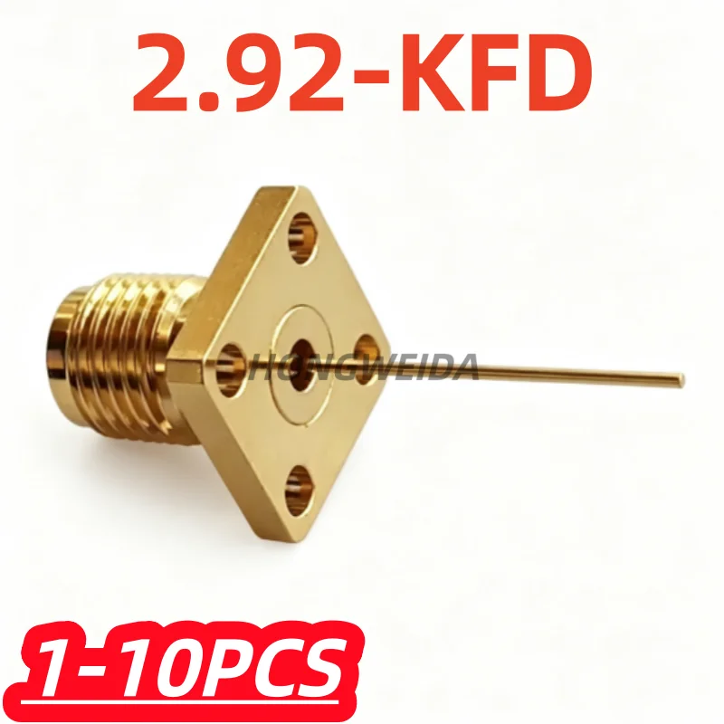 1-10Pcs/lot 2.92-KFD Millimeter Wave Coaxial Connector 2.92mm Female Head K-type Waveguide Long Needle Microwave RF Connector