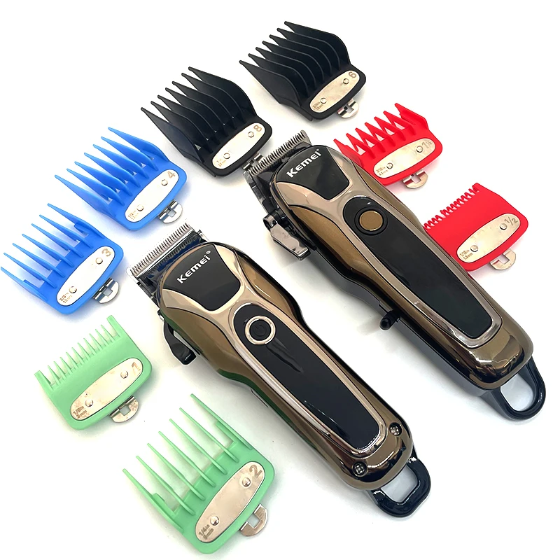 8PCS 1.5-25mm Colorful Hair Clipper Limit Comb Salon Professional Barber Trimmer Universal Men Fashion Rainbow Hair Care Tool