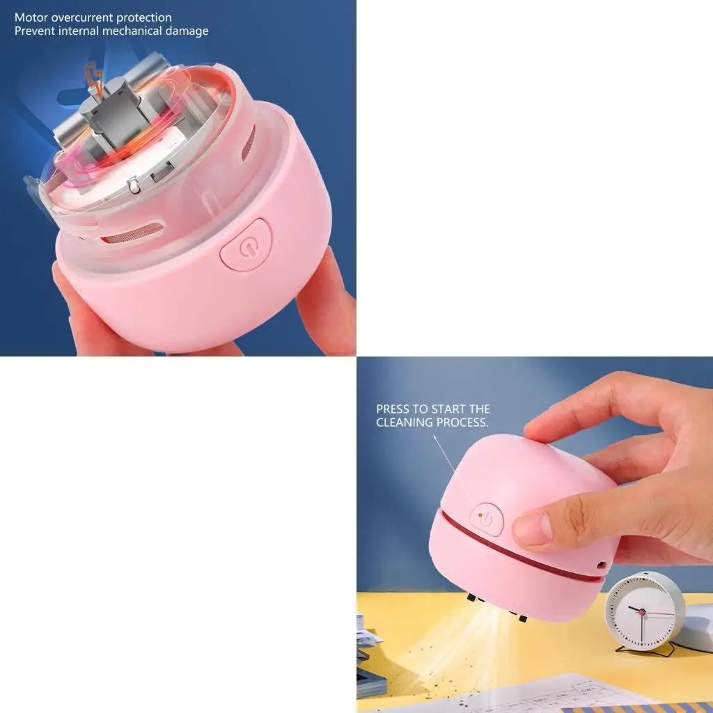 مكنسة كهربائية لسطح المكتب مكنسة كهربائية صغيرة للمكتب، مكنسة كهربائية محمولة لكسر الغبار للوحة المفاتيح المكتبية للطاولة