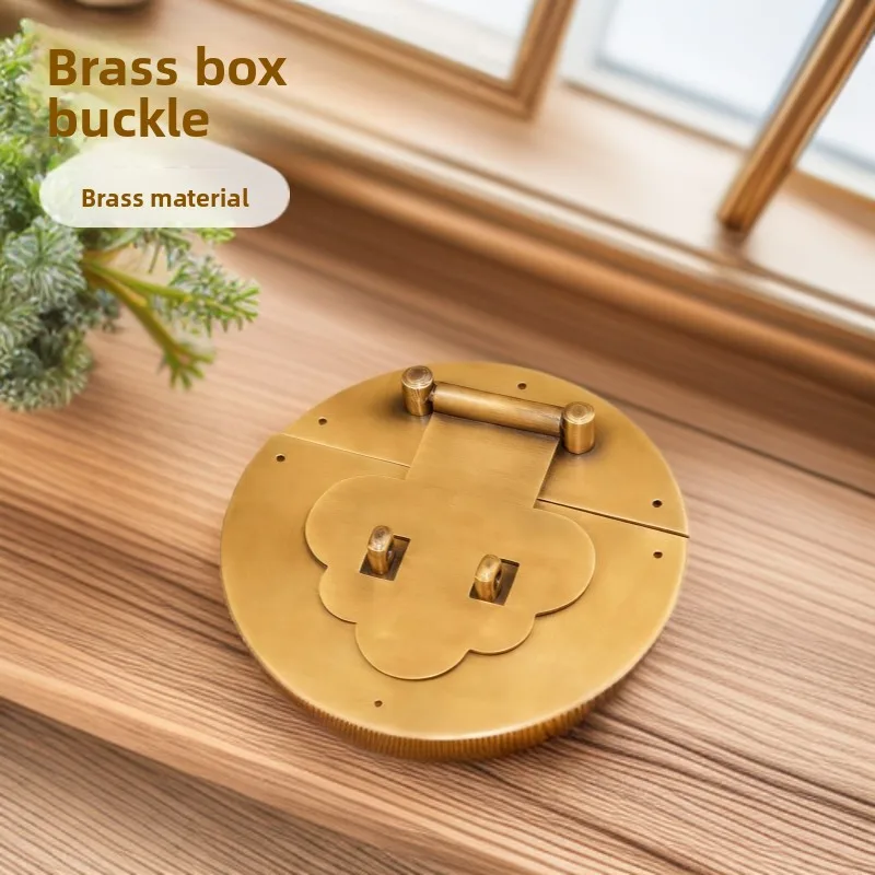 Brass Box Buckle Camphor Wooden Box Buckle Official Leather Box Hardware Accessories Retro Retro Hardware Accessories