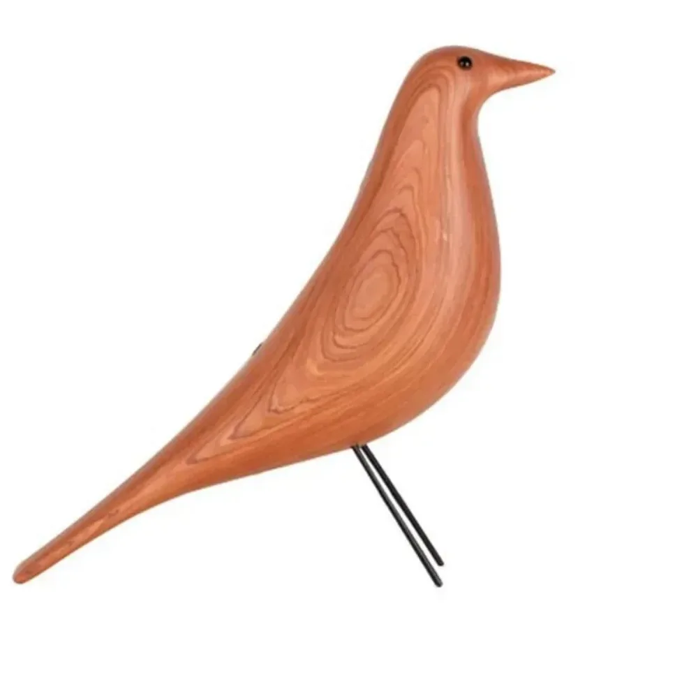 Nordic Beech Bird Wood Pigeon Ornaments Aesthetic Sculptures Design Decoration Solid Bedroom Supplies Gift Table Accessories