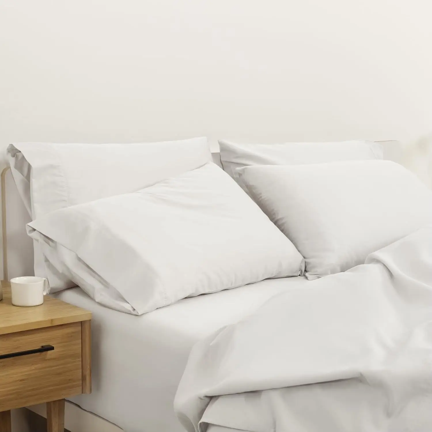 

Queen Size 100% Organic Cotton Percale Sheet Set - Crisp & Cool, 4-Piece
