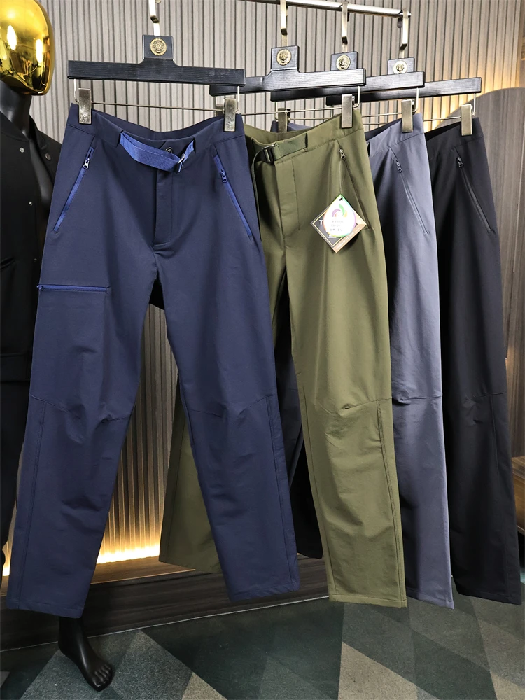 Lightweight Windproof Men's Autumn Winter Straight Leg Casual Pants High Elasticity Quick Dry Breathable Fashionable Urban Style