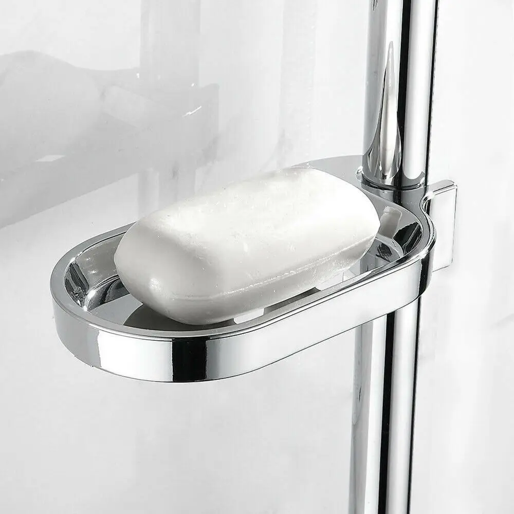 Gadget Bath Shower Home Soap Holder Plates Adjustable Rail Slide Soap Dishes