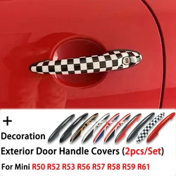 Union Jack kapı kolu dış dekorasyon için MINI Cooper S R50 R52 R53 R55 R56 R57 R58 R59 R61 araba Styling aksesuarları