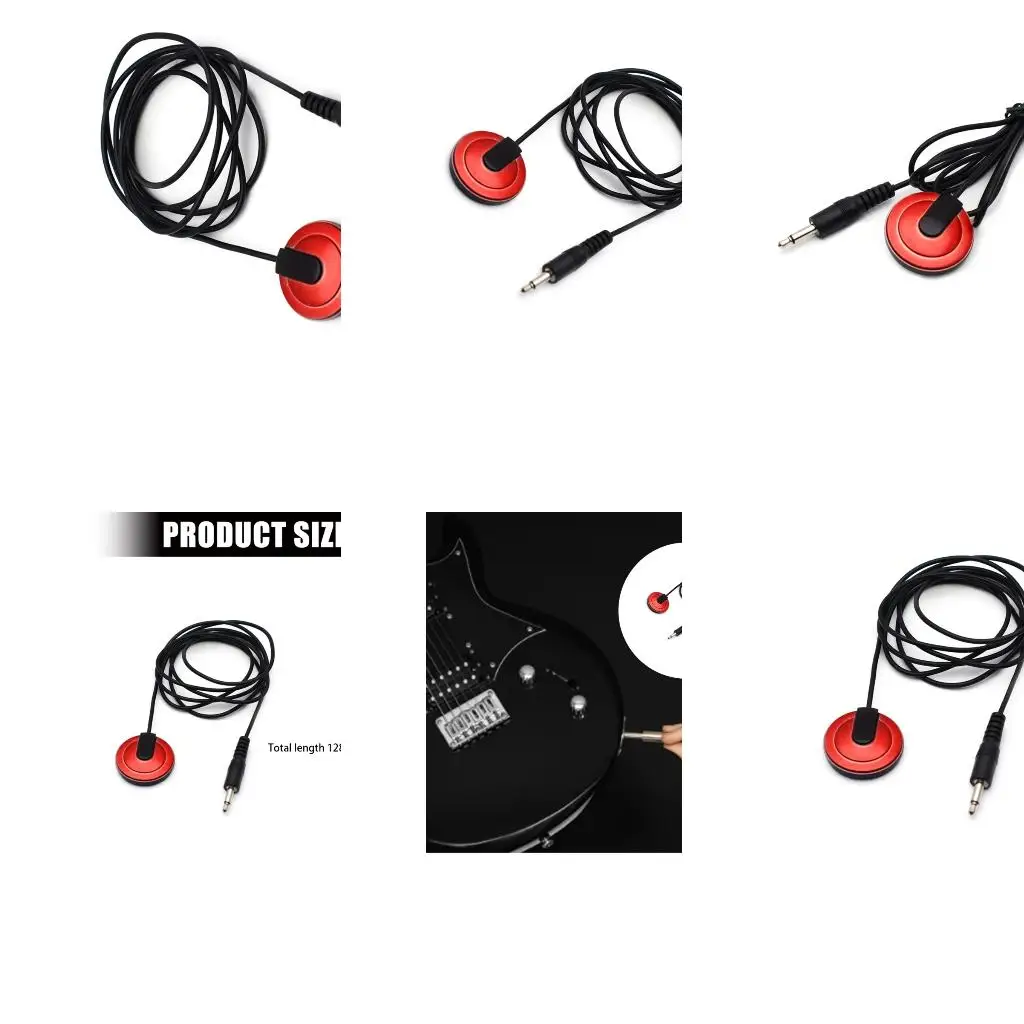 Q39E Universal Piezoelectric Pickup for Guitar and Portable Patches Microphones Capturing Authentic Tone Effortlessly