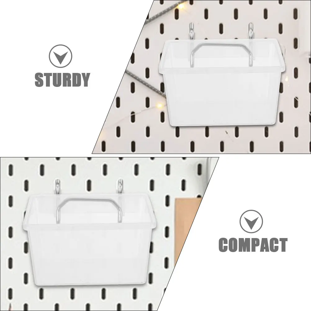 

2 Sets Parts Box Garage Pegboard Tool Organizer Power Tools Accessories Storage Bins Holders Perfboard