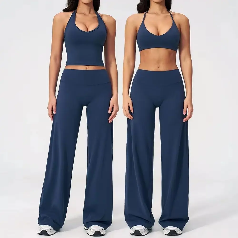 Yoga Set 2 Pieces Women Tracksuit Sportswear Running Workout Clothes Athletic Wear Gym Outfits Legging Fitness Bra Sports Suits