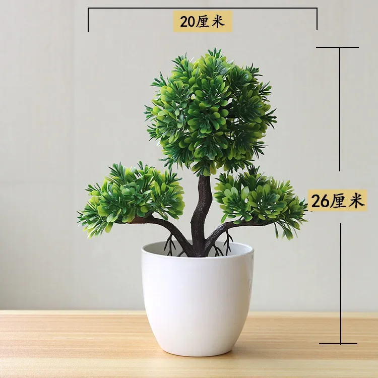 Knstlicher Kleiner Bonsai Topfpflanze - Lebensechte Kunststoff  Tischdekoration Fr Bro Und Wohnzimmer