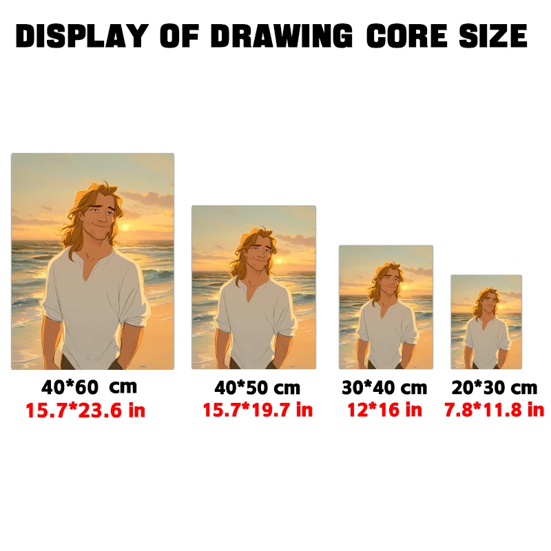 1 Poster Kustom Foto Gaya Komik, 2D Tanpa Bingkai, Desain Gantung Nyaman, Seni Dinding Rumah