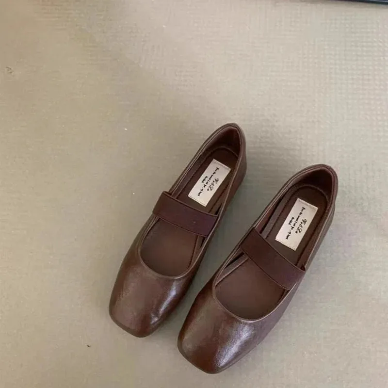 NEU Damen OES Soft Bot Slip-On Faionable mit Röcken Retro Sle Frühling Herbst Saison Flacher Absatz