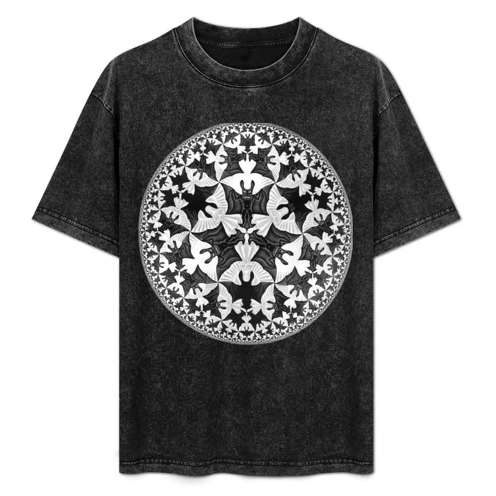 

Circle Limit IV (Bats Pattern), by Maurits Cornelis Escher T-Shirt g man t shirts for men anime t shirts oversize T-Shirt