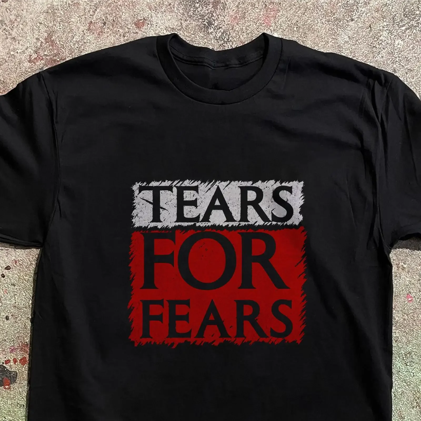 Vintage 80s Tears for Fears T Shirt Retro Synthpop Band Merch logo vintage Washed designer clothes Unisex Breathable Versatile