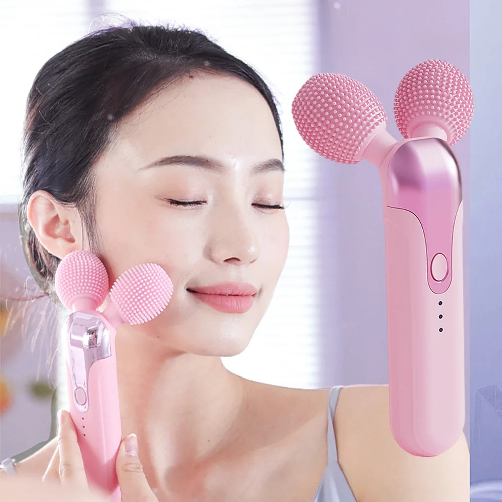 Face Brush Cleaner Electric Vibrating Make Up Brush Massage Roller Beauty Spa Skin Care Blackhead Remover Ultrasound Facial Tool