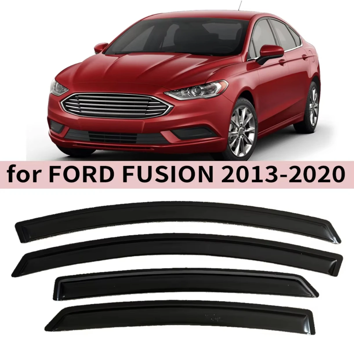 

Для Ford Fusion 2013 2014 2015 2016 2017 2018 2019 2020 ветрозащитные дефлекторы дождевики дверной козырек вентиляционный козырек оконный козырек