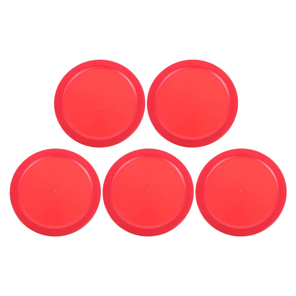 

Набор из 5 утолщенных тяжелых красных шайб для аэрохоккея, 64 мм, для домашнего стола для аэрохоккея, аксессуары для игры