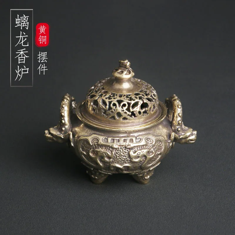 

Brass dragon incense burner tripod sandalwood incense burner miscellaneous home decor