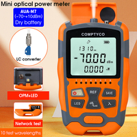 COMPTYCO 3 in 1 FTTH Fiber Optic Power Meter AUA-M5/M7 LED Light SC/FC/ST Universal Connector -50~+26dBmFiber Optical Tester