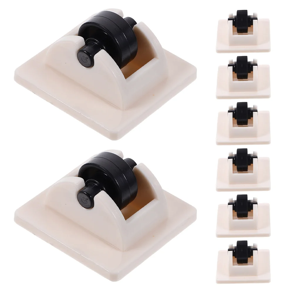 

8 Pcs Paste One-way Wheel Caster Wheels Furniture Casters Appliance for Kitchen Appliances Adhesive Mini Plastic Universal