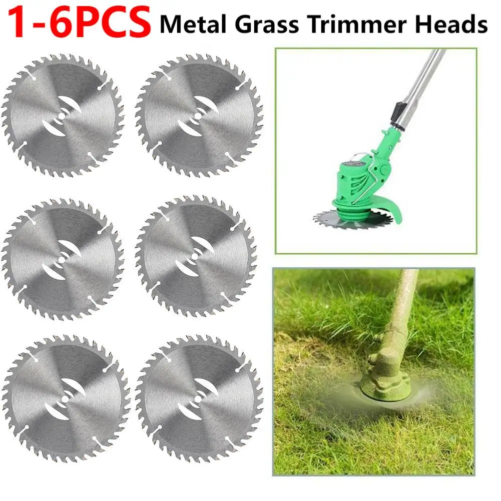 

1-6PCS Metal Grass Trimmer Heads Blade 150mm 40 Teeth Garden Weed Eater Replacement Saw Blade Lawn Mower For Garden Power Tool